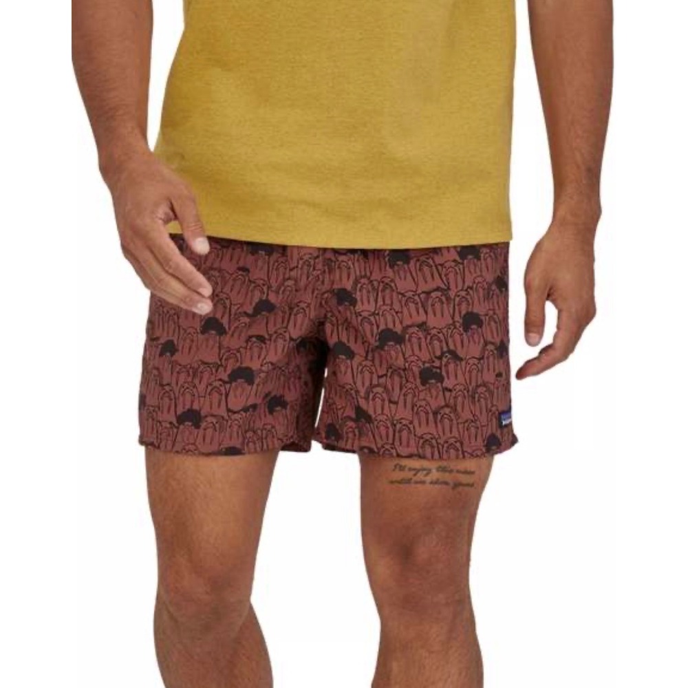 Patagonia Baggies Shorts Frank and Russ Mens Medium 5" Inch Rare Walrus Print M